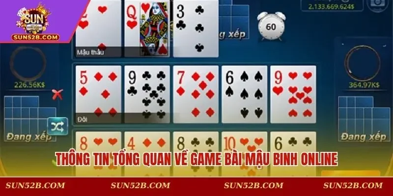 Thông tin tổng quan về game bài mậu binh online